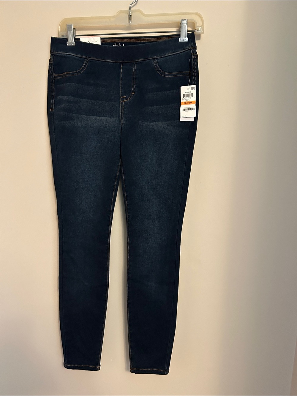 Style & Co. Dark Blue Pull-On Stretchy Jeggings size pet/small new/tags